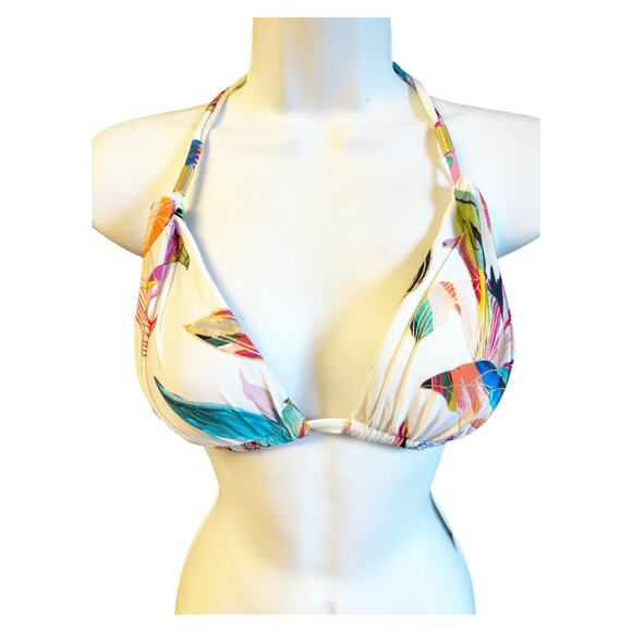 La Blanca NWT Women's Paradise Halter Bikini Top Size 4 Multicolor Beach Resort - Picture 1 of 4